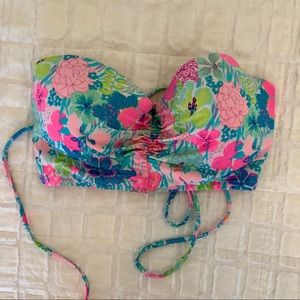 VS Floral Strapless Bikini Top × HP